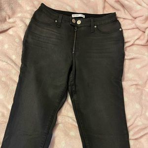Nine West Leather feel jeans size 10